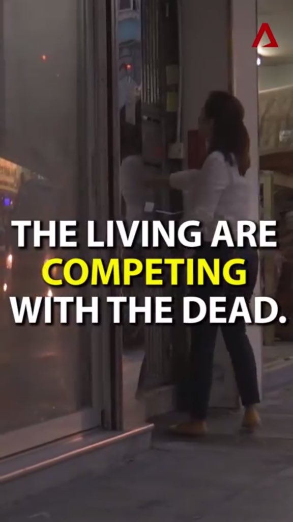 ShushanLam's tweet photo. Shortage of burial and niche sites in HK makes it more profitable to lease out your home to the dead than the living. Great piece by @WeiDuCNA check it out on CNA Insider IGTV https://t.co/32odTRja3h https://t.co/IsrkFVfKWS