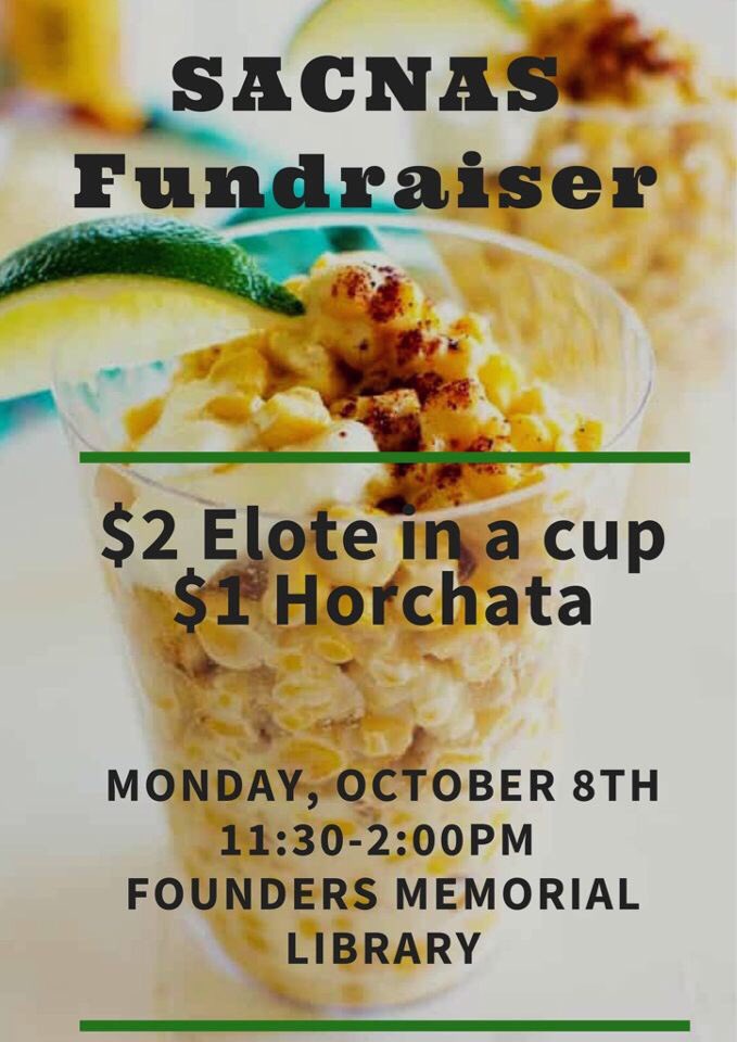 SACNASNIU's tweet photo. Stop by tomorrow, October 8th from 11:30 - 2pm for a snack and support the SACNAS NIU Chapter! https://t.co/3sVtqBEkcO