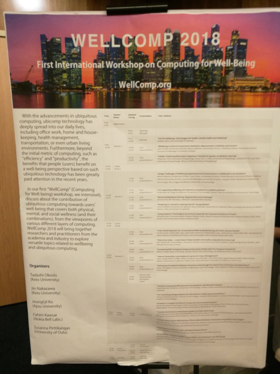 jberolm's tweet photo. Presenting our work at @ubicomp
#UbiComp2018 @WellCompForYou #WellComp2018 @juanmamuro @jmgaralo @4ieUex https://t.co/liKUW1LMsl