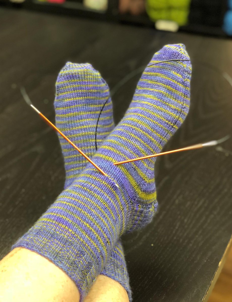 RagingWoolShop's tweet image. Yes, you can knit two socks at a time! I teach beginner, intermediate and advanced knitting classes!  Call or visit us anytime! #knitting #socks #TwoAtOnce in #southflorida