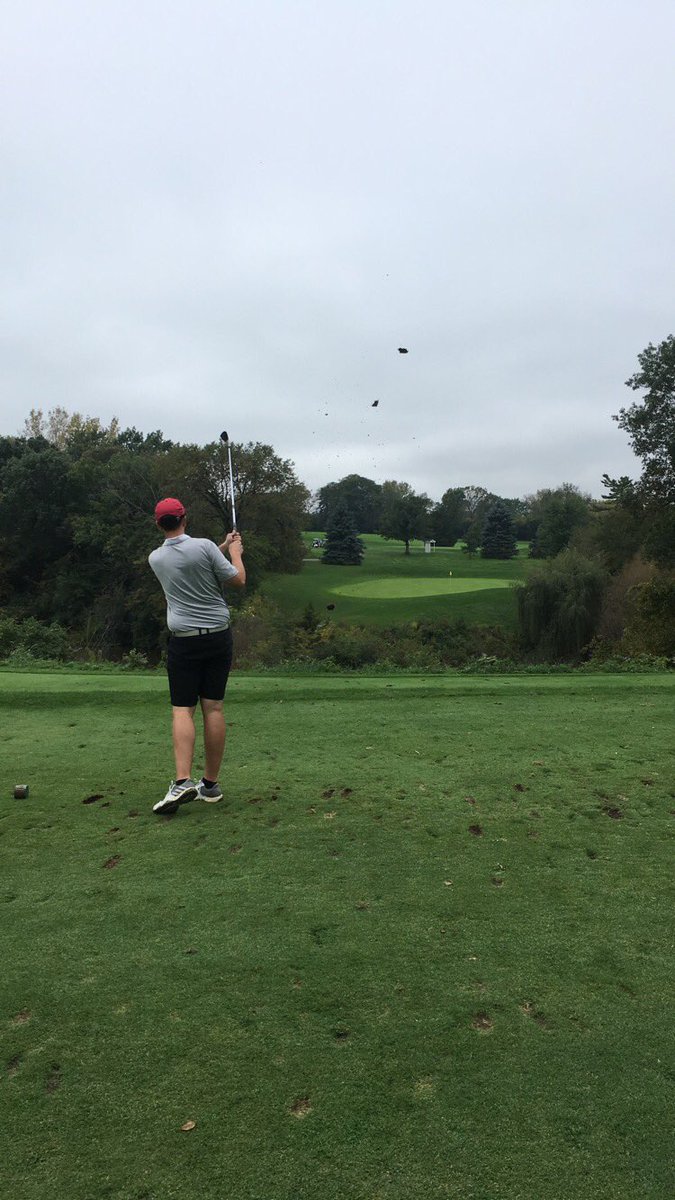 ISUClubGolf's tweet photo. Thanks to @CogHillGolf for hosting our @NCCGAGreatLakes Regional! It’s understandable you don’t want us playing Dubsdread and snatching @TigerWoods course record 👌🏻 https://t.co/HqXLDgifqh
