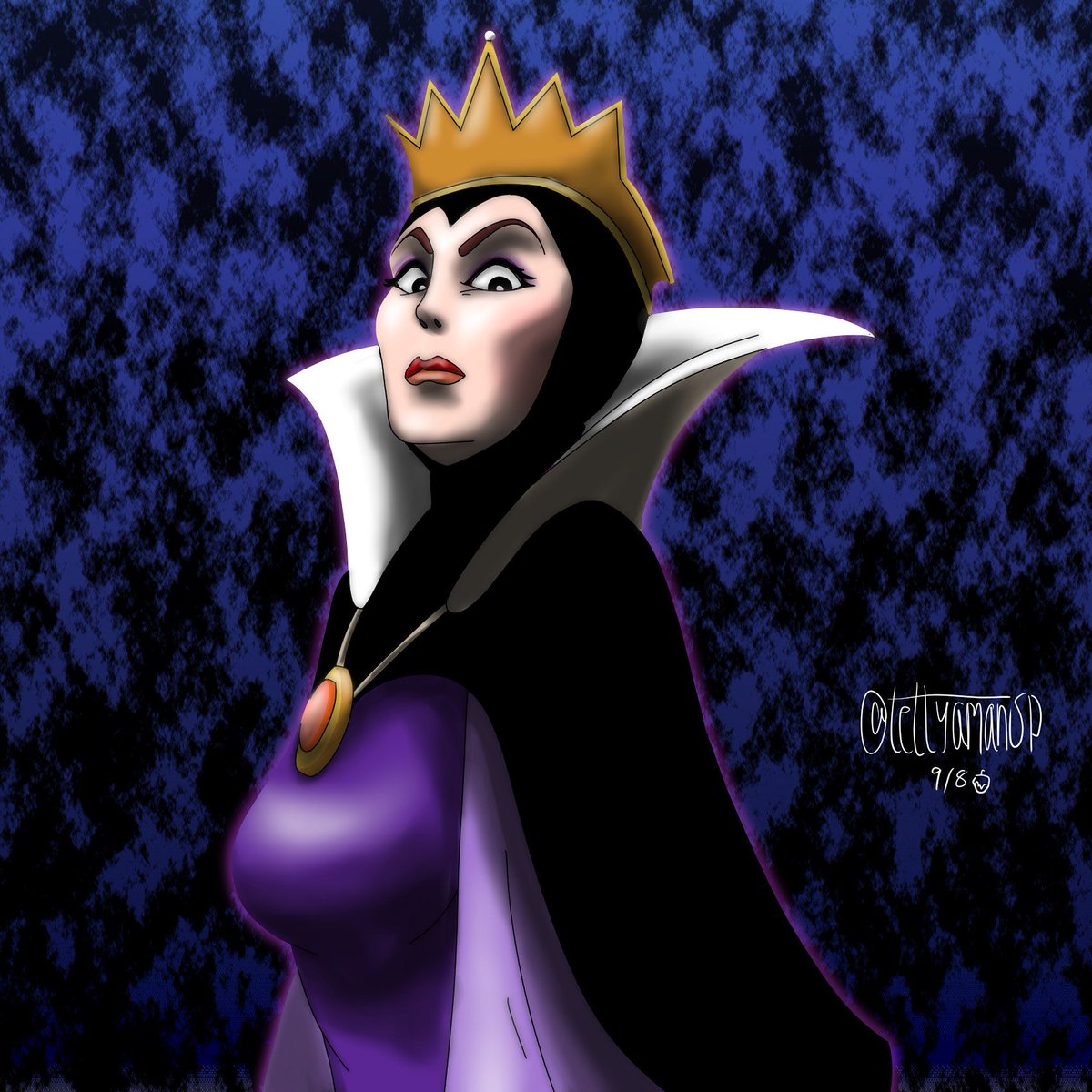 古い順にヴィランズ描こうとしたシリーズ 白雪姫:イービルクイーン