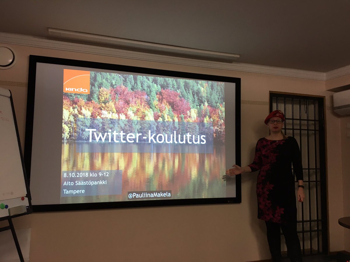 HaveMik's tweet photo. Viikko alkoi taas somen äärellä. @PauliinaMakela innostaa meitä @aitosp’n asiantuntijoita twitter-maailman saloihin. https://t.co/XCTi5uVOyp