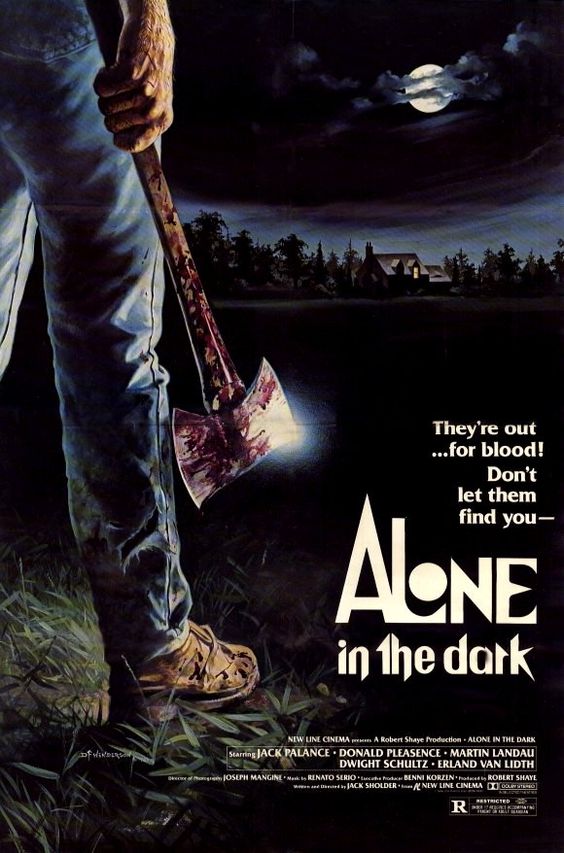 VHS_et_CANAPE's tweet photo. Affiche du slasher "Alone in the dark" de Jack Sholder (1982). #SlasherVHS https://t.co/eJfwvAsnWZ