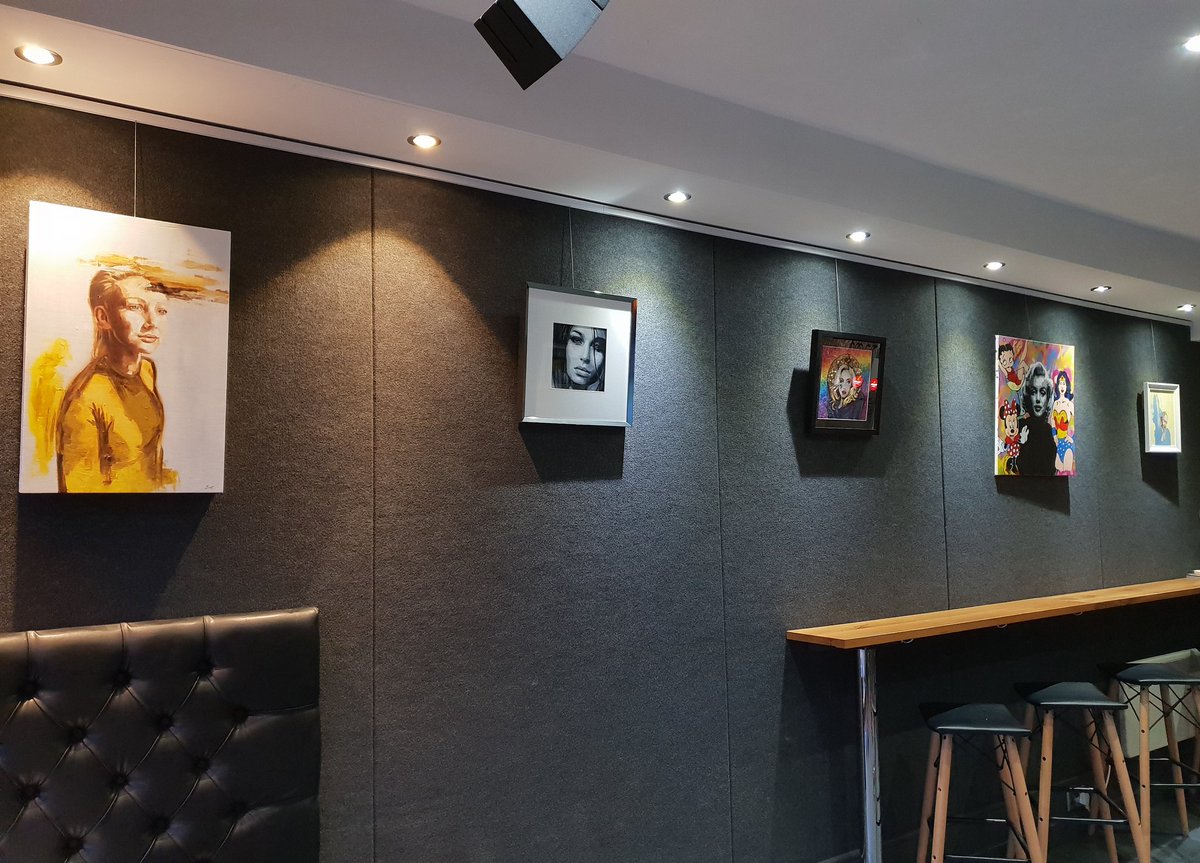 2 floors, 2 exhibitions! 

We worked through Sunday &amp; it looks great! (Not biased 😂)
Downstairs is home to original paintings by local artists &amp; upstairs @curiously_being have taken over the space to host our first Black History Month show.

Open Tues 4pm
#art #blackhistorymonth
