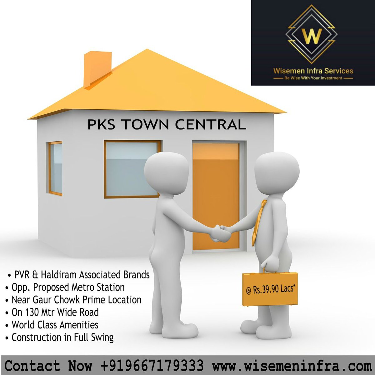 wisemeninfra's tweet image. PKS TOWN CENTRAL Affordable #FoodCourt @ Rs.39.90 Lacs*
Call Now  +919667179333  👉wisemeninfra.com
• PVR &amp;amp; Haldiram Associated Brands
• Opp. Proposed Metro Station
• Near Gaur Chowk Prime Location
• On 130 Mtr Wide Road
• World Class Amenities
  #agents #broker