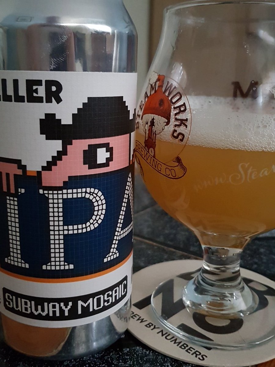 Beerwithfeather's tweet photo. Don't usually like #mosiacHOPS bit am really enjoying this beer from @MikkellerNYC https://t.co/523kmWr50c