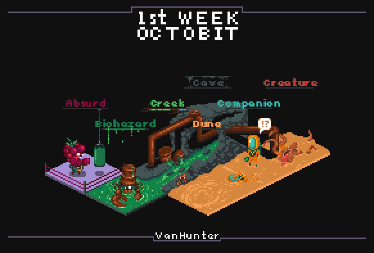 VanHunterBlog's tweet image. 1stWeek  #Octobit for @brunopixels #week