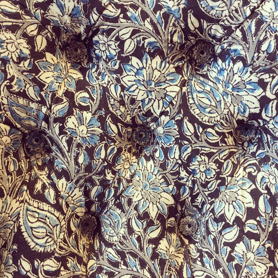 south_rachael's tweet photo. I wasn’t sure about my client’s decision to use an Indian hand block printed cloth for this iron back chair, but I actually really love the end result! #blockprinted #indiantextiles #ironback #tradionalupholstery https://t.co/c6h4AW0HF6
