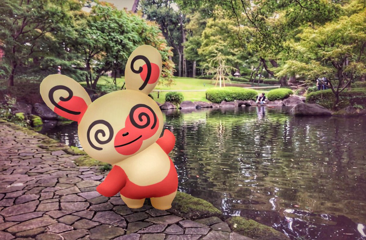 ageha1980's tweet image. 紅葉の季節になったらまたこようね🍁 #PokemonGOARPlus #pokemongoAR #PokemonGOphoto #ポケモンGOAR写真
