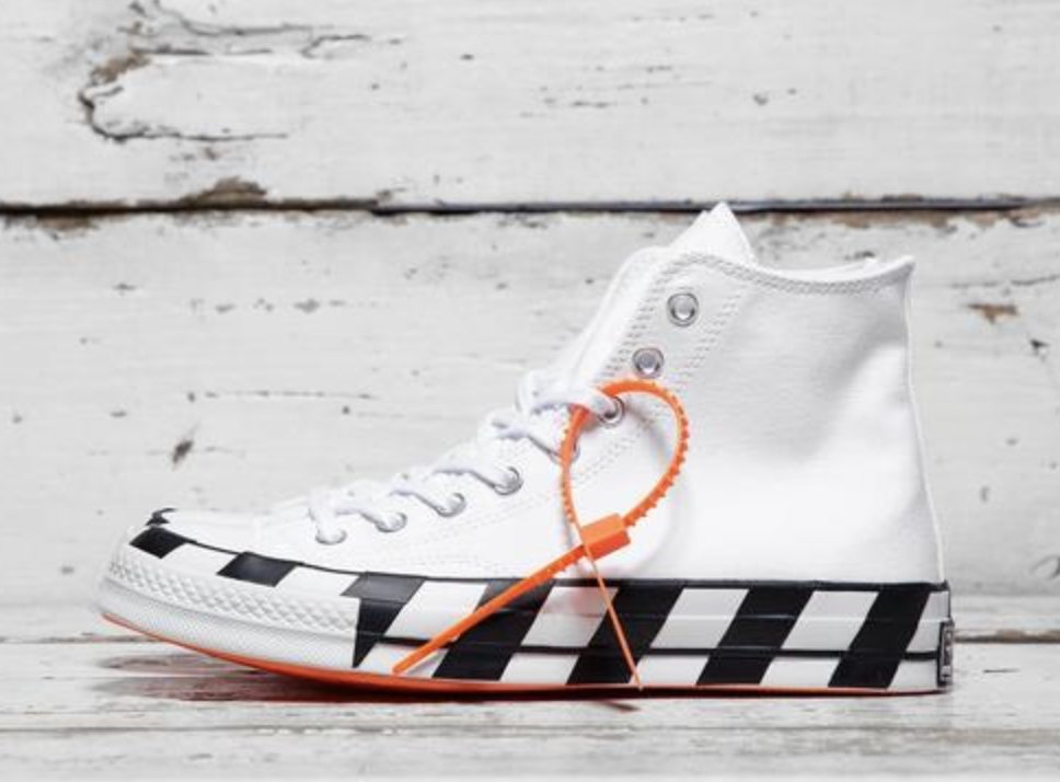 Buy > off white converse on foot > in stock