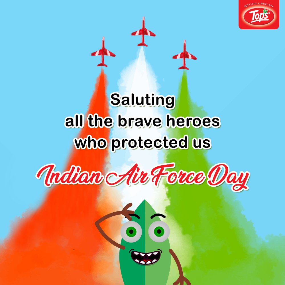TopsSocial's tweet photo. Today on this glorious occasion of Indian Air Force Day, TopsIndia salutes all the brave hearts of the highly esteemed & professional Indian Air Force.
Happy Indian Air Force Day!
#AirforceDay #IndianAirforceDay #IndianAirForce #TopsIndia https://t.co/mOrLactnzq