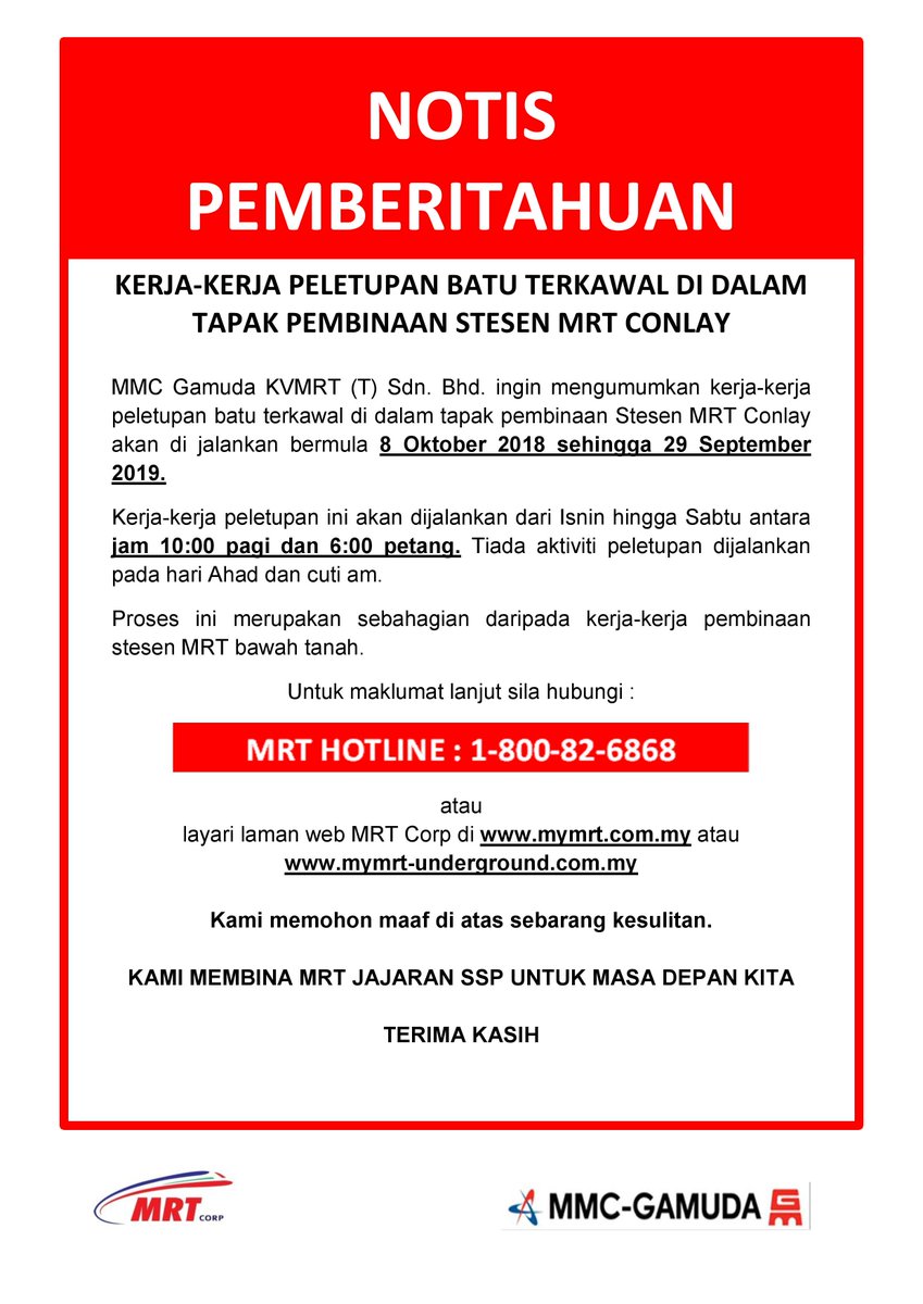 Contoh Surat Penutupan Notis Perbaikan