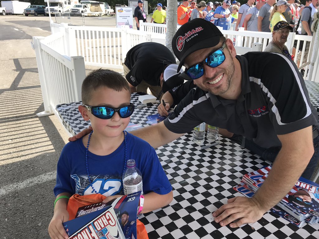 @ChadFinchum @704NASCARHeat @SmithbiltHomes @MBMMotorsports @ToyotaRacing @MonsterMile @A1Finchum @XfinityRacing @NASCAR_Xfinity My little boy loves following you every weekend and says he can’t wait to race as you! #TeamFinchum