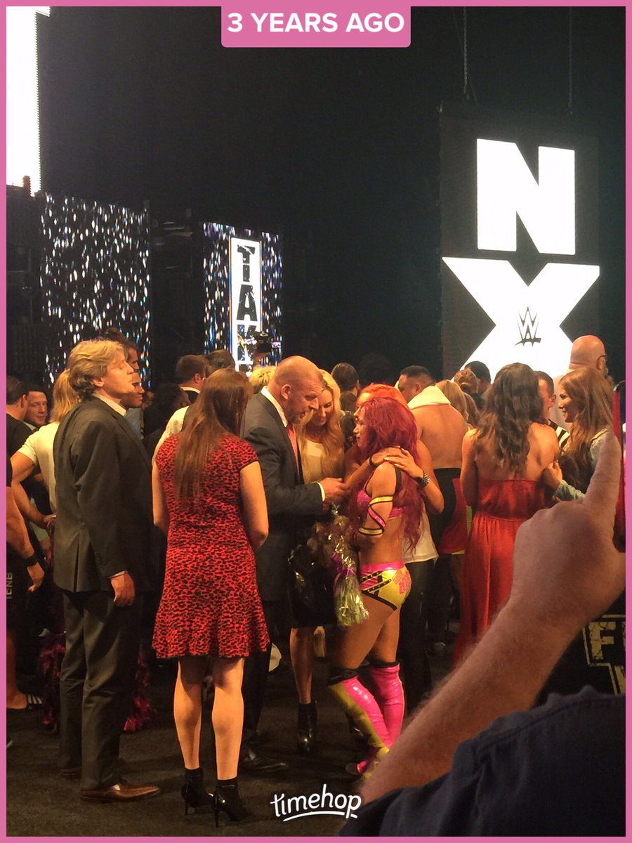 dearadneris's tweet photo. 3 years ago today... what an incredible moment in wrestling history. @SashaBanksWWE vs @itsBayleyWWE @WWENXT #TakeOverRespect https://t.co/WtMrBhFCd2