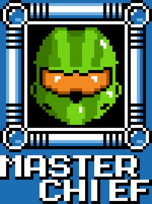 TheStepJohn's tweet image. Day 3 Let's go! Master Chief as a #megaman character. #pixel_dailies #pixelart #HALO