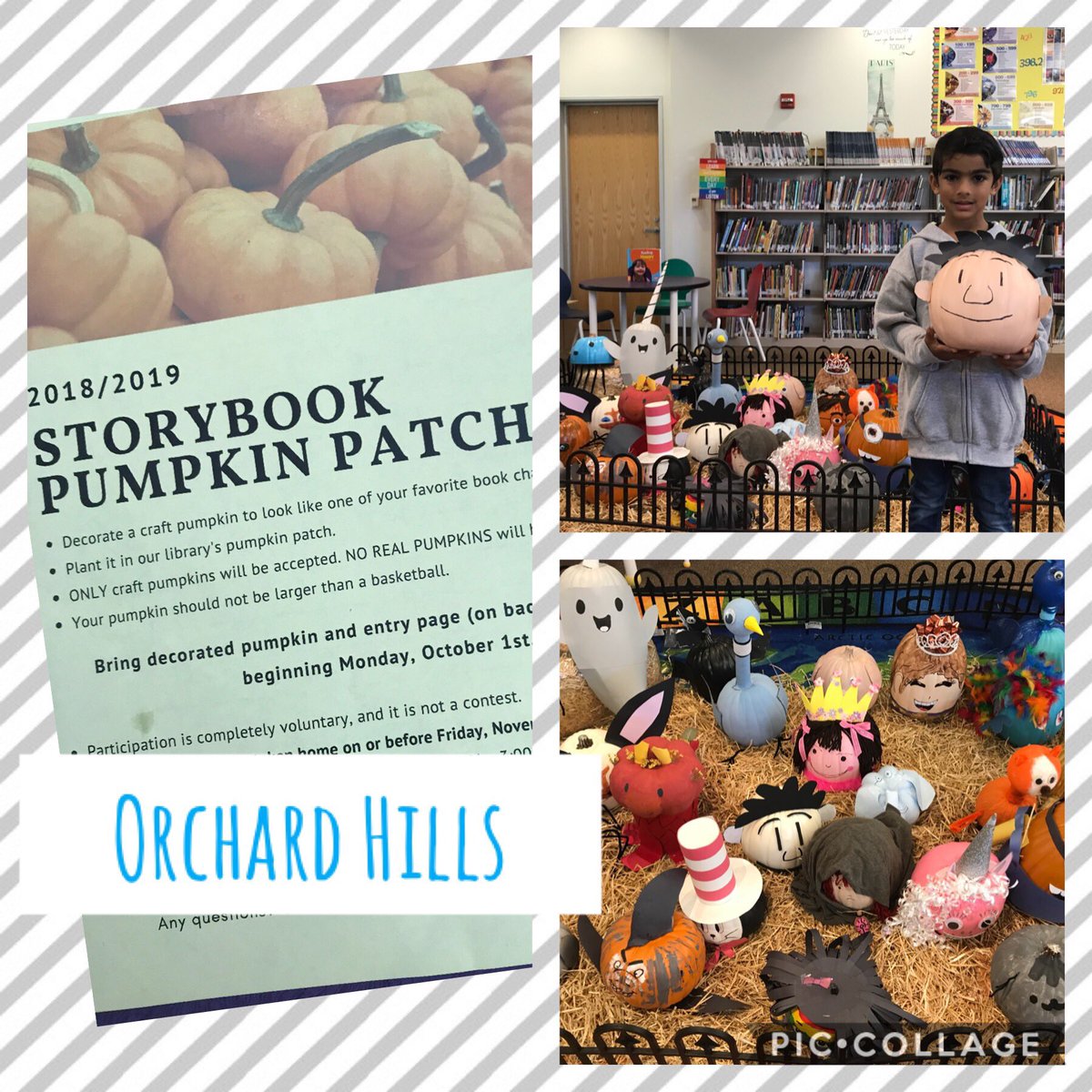 Super engaging and super fun...Storybook Pumpkin Patch at Orchard Hills Elementary Library! Love librarian Laurie Lawver's passion for books and students!#wearetusd <a href="/Hawks_OH/">Orchard Hills Hawks</a> <a href="/laurielawver/">Laurie Lawver</a>