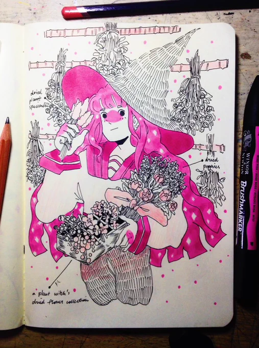 08 • dried flower collection 

#inktober #inktober2018 