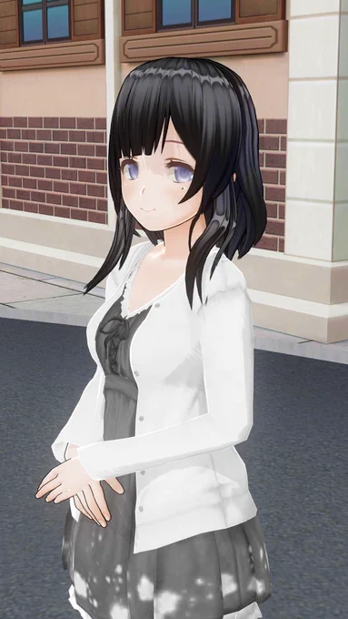 私のお姉ちゃんをモデルにしたんだけど可愛くなりすぎた!でもよくよく考えると私にお姉ちゃんとかおらんのやなぁ……#カスタムキャスト 