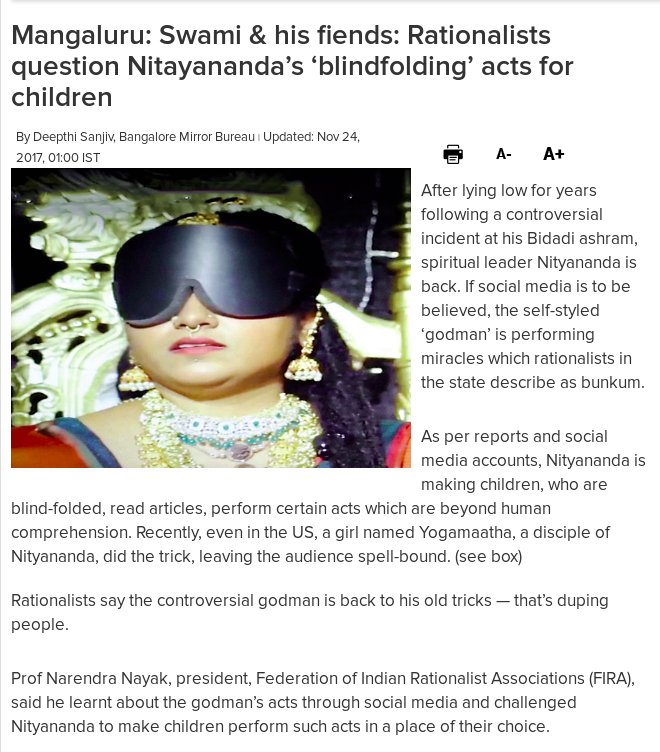 Babugogineni_fc's tweet image. Rationalists question Nitayananda’s ‘blindfolding’ acts for children

bangaloremirror.indiatimes.com/news/state/man…