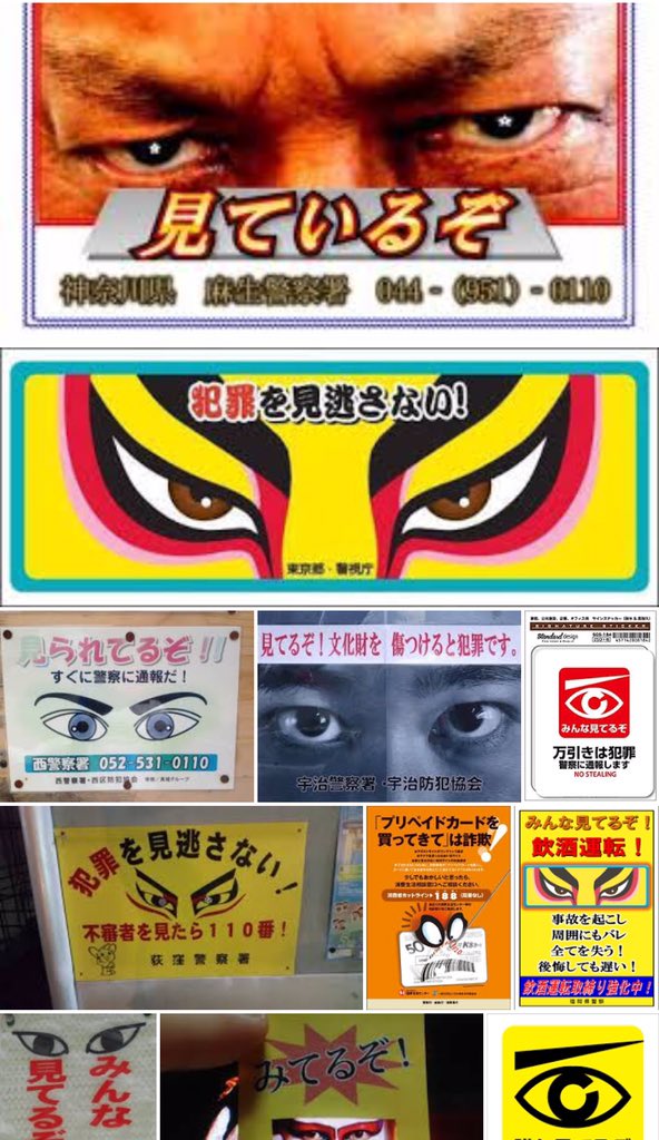 川奈まり子 怪談 奇譚 鳥避けの 目 を思い起こしました とても興味深いですね 画竜点睛 ダルマの目 見ているぞ の警告ポスターなど さまざま想起