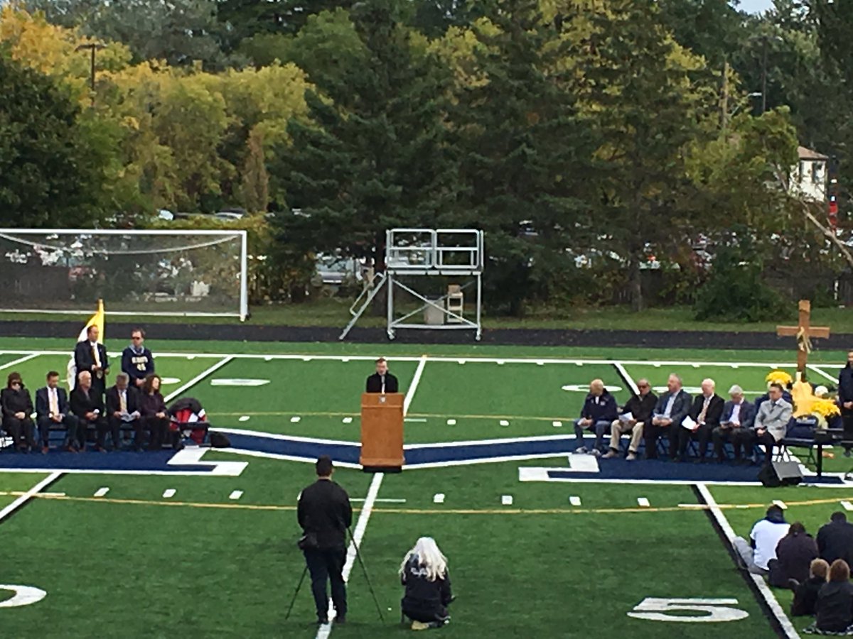 StMaryCSSTech's tweet photo. #CrusaderTech is proud of its contribution to the final product of the new playing field https://t.co/6y50vuWEQO