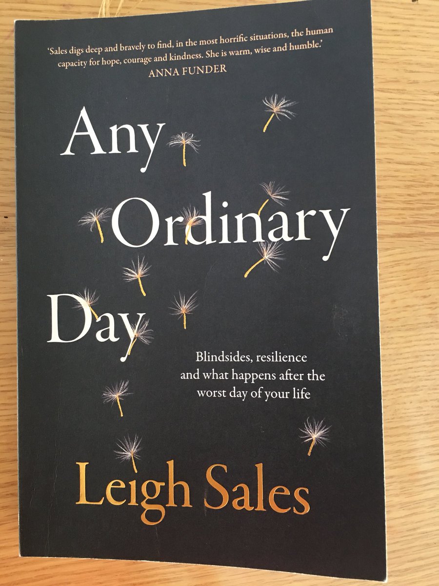 Wonderful book for those in critical care / Emergency professions for another perspective on those days we often see. <a href="/leighsales/">Leigh Sales</a> has done a brilliant job