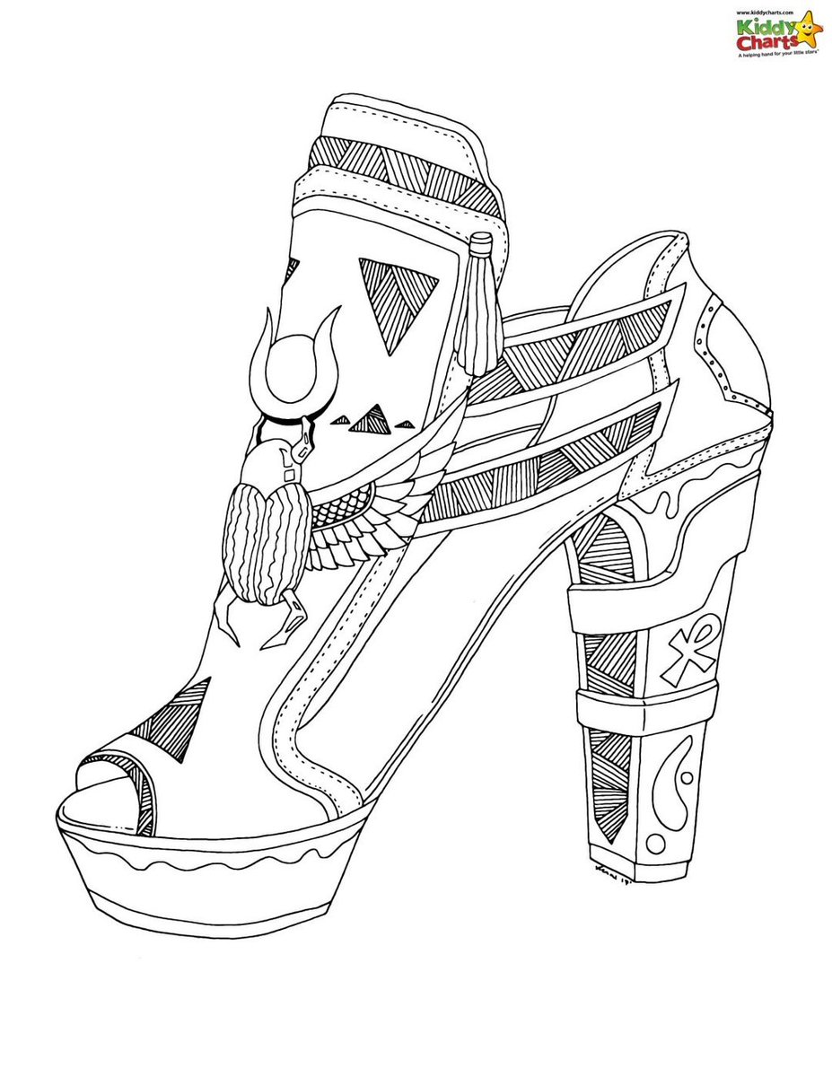 Helen Neale on Twitter: "High heel shoe coloring pages for adults Helen Neale on Twitter: "High heel shoe coloring pages for adults