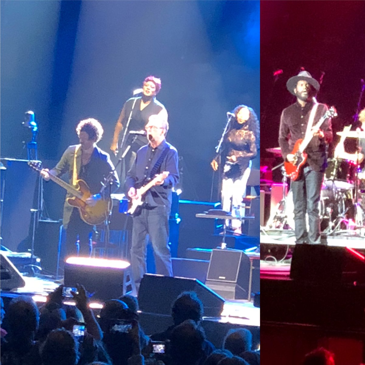 ringostarrmusic's tweet photo. Thanks for the great night Eric Clapton you were Great   And thanks Gary Clark Junior A great time was had by all at Madison Square Garden’s peace and love everybody. 😎✌️🌟❤️🎵🎶🥦🐘☮️ https://t.co/waGfcN6Rs2