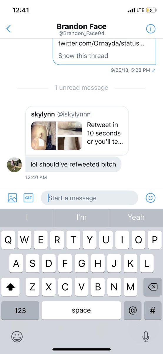camface23's tweet photo. Lol he got me on this one @Brandon_Face04 https://t.co/MYShLKCMTJ