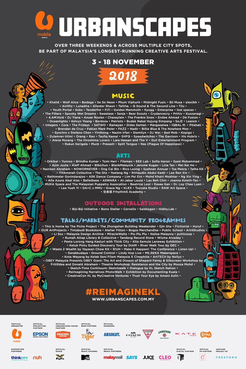 OFFICIAL: Spooky Wet Dreams is part of #Urbanscapes2018! #ReimagineKL #UMobilexUrbanscapes #Freeformmy