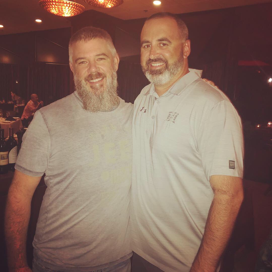 coachschica's tweet photo. The boys are back together! #brofriends @NickRolovich #gowyo #BeardGang https://t.co/sMFX5HKz1f
