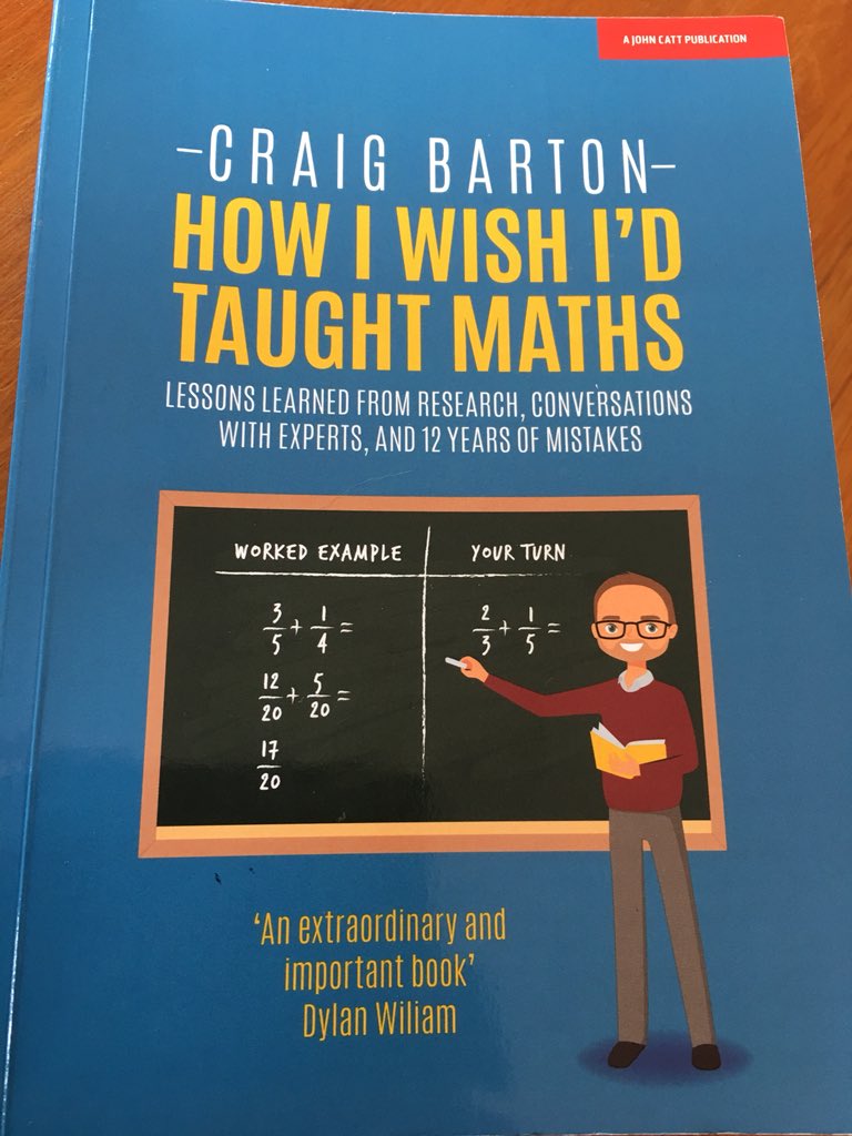 Loving reading <a href="/mrbartonmaths/">Craig Barton</a> great book and his theory on a students question ‘When will we ever use this [maths concept] in real life?’. The students are really saying ‘I don’t understand this’. <a href="/LKalnins/">Lauris Kalnins</a> <a href="/KesterJLee/">Kester Lee</a> <a href="/LittleKateRM/">Kate Briggs</a> <a href="/AllisonMayD/">Allison Davis</a> <a href="/pete_rundle/">Pete Rundle</a> <a href="/Rossie1232/">X Notification</a>