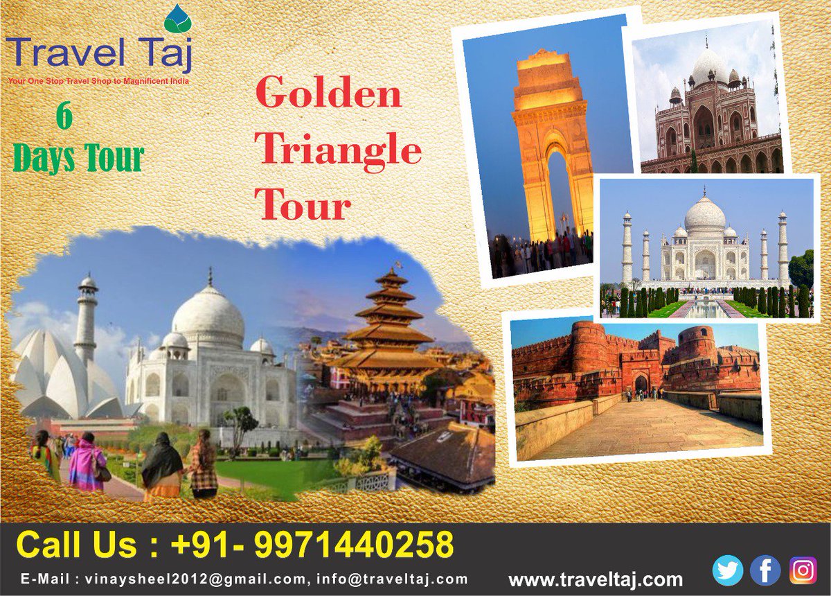 traveltajindia's tweet photo. Have fantastic experience in our Golden Triangle https://t.co/vx4ZUsGd3b would find your yourself in a magical place with Travel Taj .
https://t.co/EbOyxB1kmQ
#Golden_Triangle_Tour #Agra #delhi #Jaipur #travelTaj #TravelAgencyIndia https://t.co/pnrsshIYws