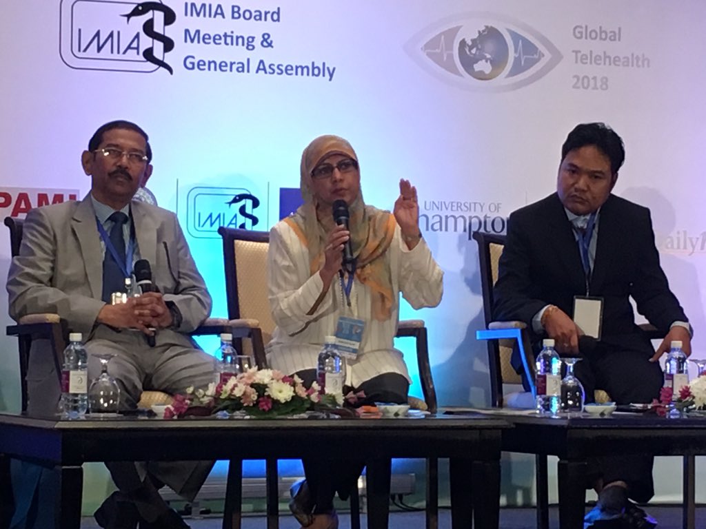 ADB_SusannR's tweet photo. #DigiHealthCon #ADBHealth Dr Fazilah from Malaysia point out: Use digital health to invest in health promotion and disease prevention. - I could not agree more... Health might not be everything but everything is nothing without health! https://t.co/SKRsxOZ59s