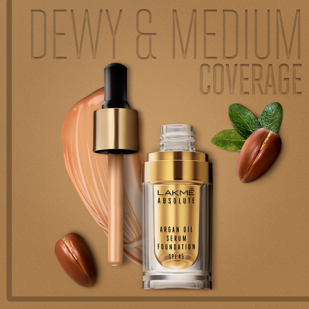lakme absolute argan oil serum foundation silky golden