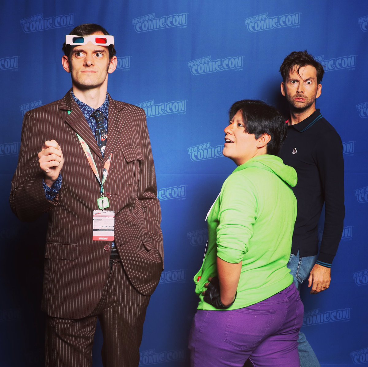 DWlostcompanion's tweet photo. #DavidTennant #MattSmith #AlexKingston #10thDoctor #11thDoctor #NSP #NinjaSexParty #NYCC #NYCC18 https://t.co/gL37gg3cFP