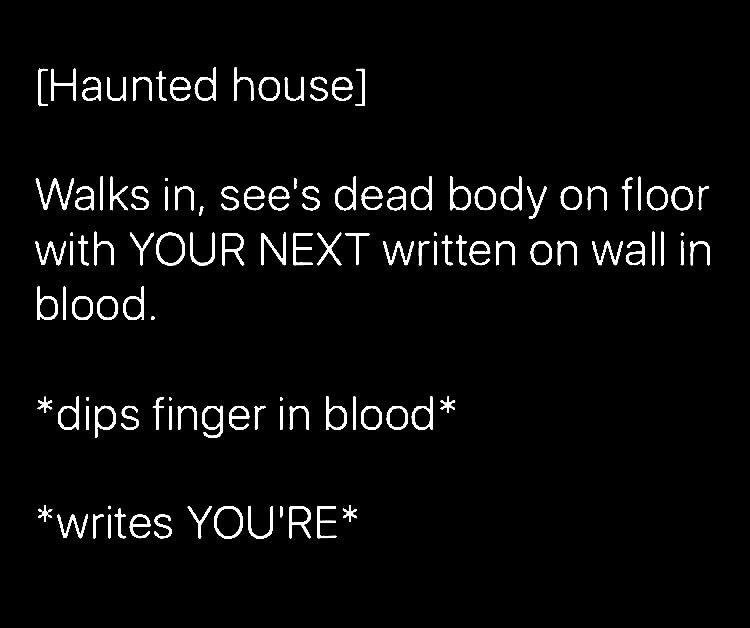 kcromancediva's tweet photo. *Also corrects “see’s” to “sees”* 😂😂😂 #grammarpolice #halloween🎃 #hauntedhouses #englishmajor #yourenotyour #writingonthewall #sundayfunnies https://t.co/BDqQmYcNN1