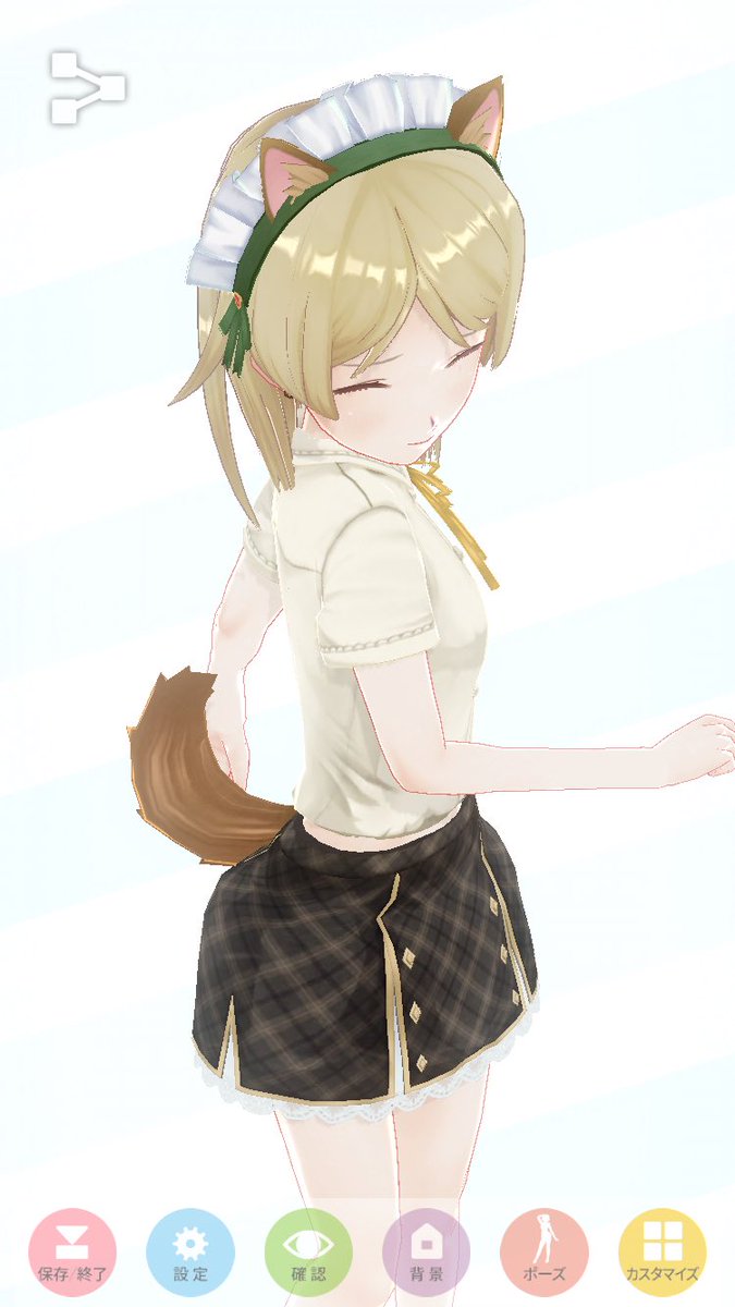 もふ V Twitter りすくぼちゃんかわいい カスタムキャスト森久保乃々ちゃんもデレステと違っていい