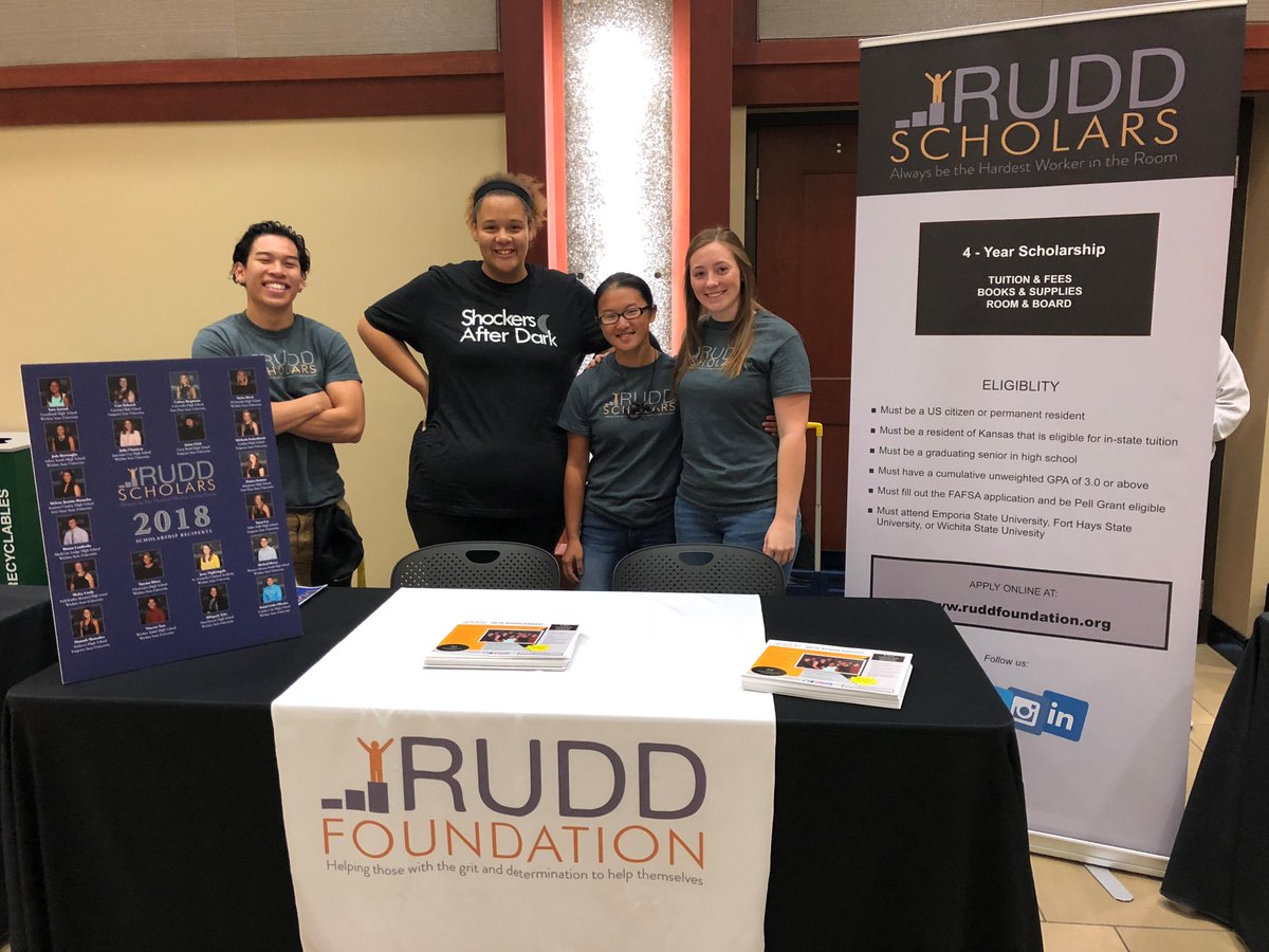 RuddFoundation's tweet image. 🚨 SCHOLARSHIP ALERT 🚨
 
Our online application is now live at ruddfoundation.org/college-schola…
 
Apply now if:

🔲 Kansas resident
🔲 HS senior w/3.0 GPA or higher
🔲 Pell Grant-eligible
🔲 Going to @emporiastate @FortHaysState or @WichitaState
 
Deadline is DEC 14! #Grit #RuddScholars