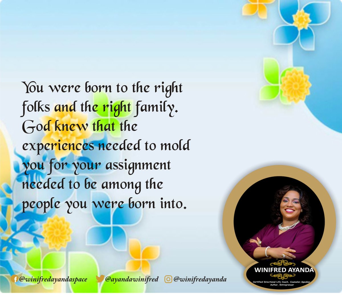 AyandaWinifred's tweet image. Some of us were born into chaotic and dysfunctional homes, but amidst the chaos and dysfunction we came out stronger and better. Now we know It was part of the plan. #Understandingtheprocess #Intentionalliving.