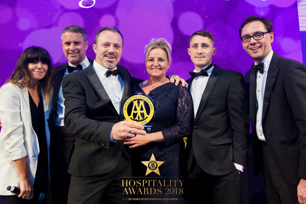 AAHospitality's tweet photo. Our AA Pubs of the Year @thecraftybaa @potstillglasgow @NagsHeadInn2014 #AAawards @eviivo @cobrabeer https://t.co/wSHCZXl42O