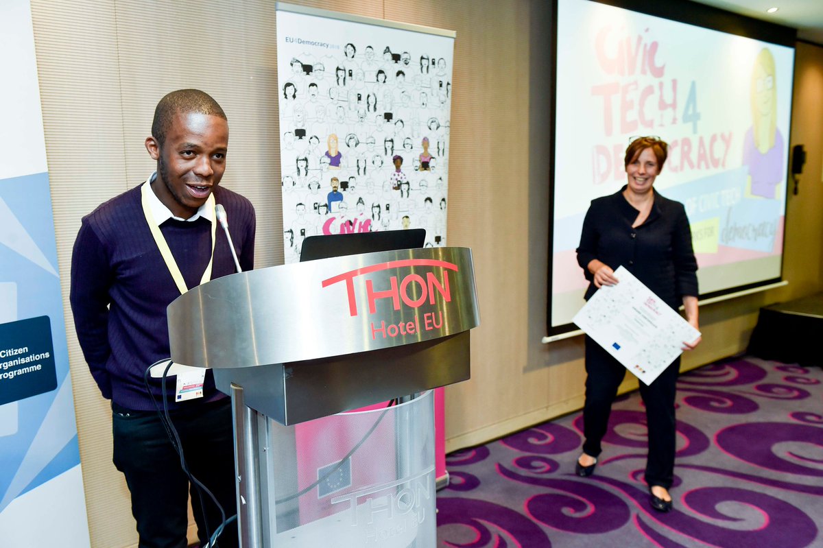 grassrootza's tweet photo. A big thank you to @CT4Democracy, the @EU_Commission and other stakeholders for the award recognizing the valuable contribution Grassroot has made in bringing democracy closer to the people. https://t.co/6ChLCcZLYK