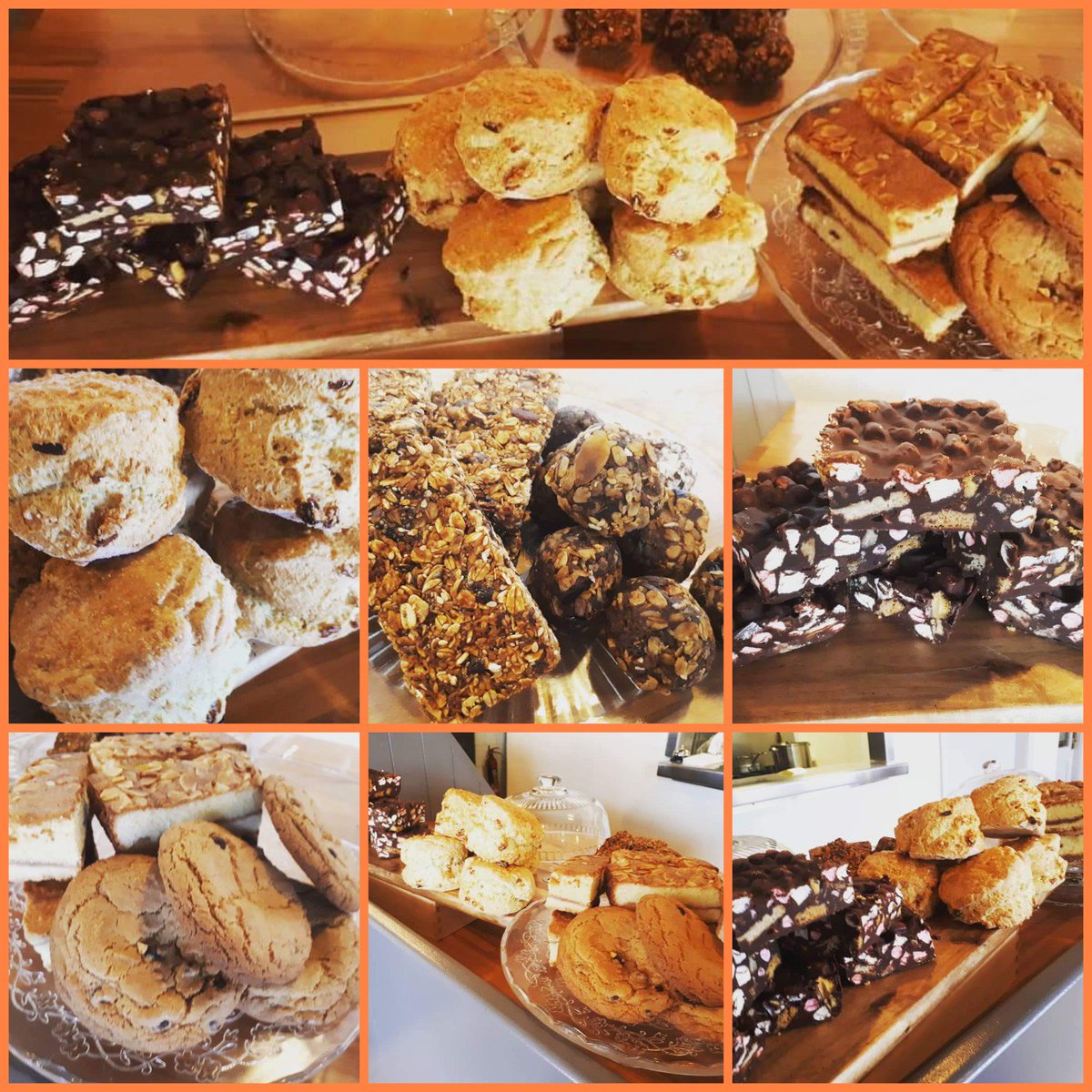 thespotteddog01's tweet photo. Freshly baked today, @thespotteddog01 fruit scones, rocky road, chocolate chip cookies, flap jacks and protein balls..... looking very morish..πͺπͺ #louthchat #paycheckplus #dundalk #dundalkfood #traybakes https://t.co/PVrQ8dyQdX