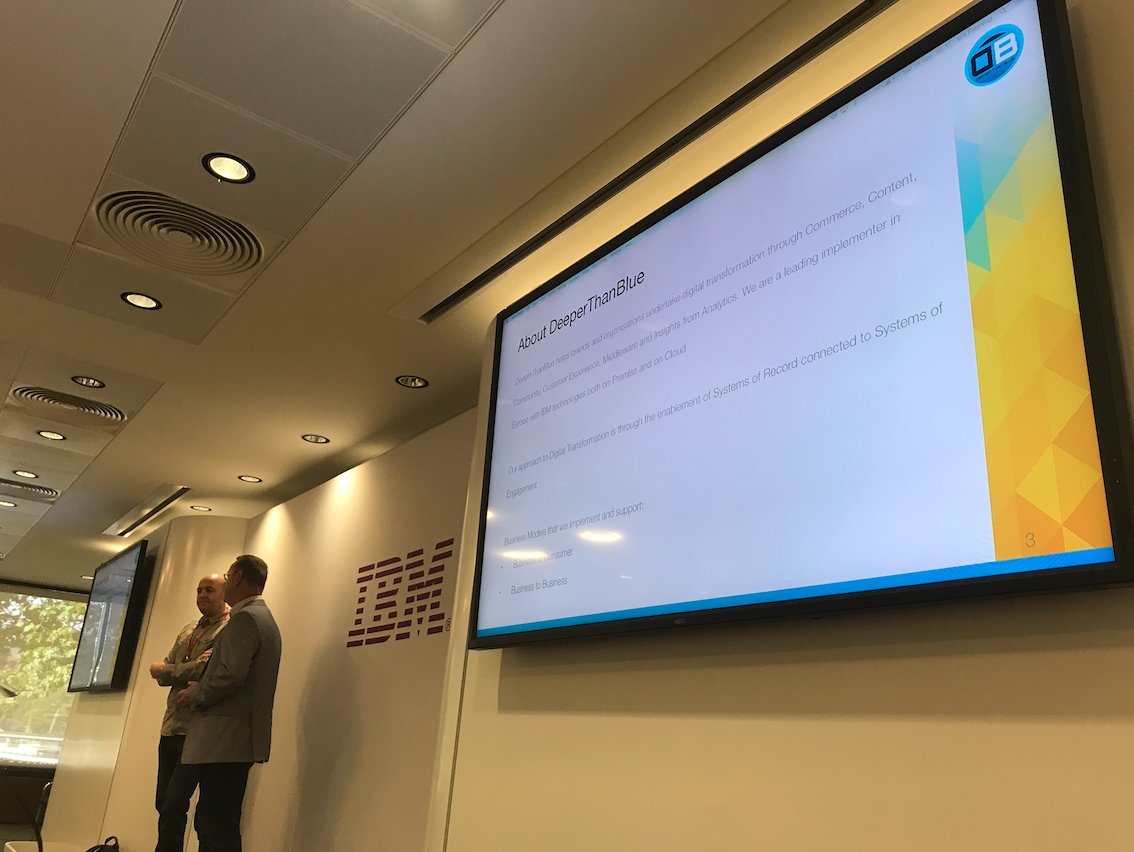 deeperthanblue1's tweet photo. #ourteam updating the #IBM #Retail Team on our recent #digitaltransformation projects in #ecommerce, #mobile, #cloud #integration & #analytics for #expressgifts #beautypie #andertonsmusic #sportsdirect followed by some network drinks on us! #watson https://t.co/yGKgVL3qFD https://t.co/ps5rdH6Ux9