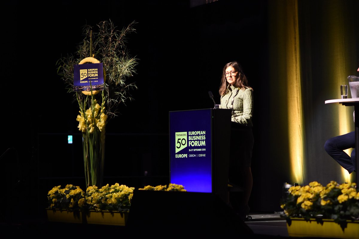 thinkers50's tweet image. Amazing panel “The new social agenda”, where Javier Goyeneche, @SasjaBeslik, Countess Alexandra and @andrevvm deliver enlightening talks about challenges we must address to create a smarter and safer #environment for future generations. #T50EBF