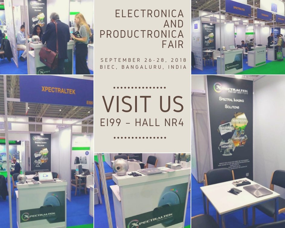 We have arrived at Electronica and Productronica! 
We are very excited to see what´s in store for us! :)
<a href="/ep_MMI/">electronica India</a> <a href="/H2020SME/">SME Instrument - EIC pilot</a> @H2020SME_OTF <a href="/EU_EASME/">EASME - Executive Agency for SMEs</a> <a href="/XpectralTEK/">XpectralTEK</a> <a href="/Signinum_/">SigninumPatrimónio</a> <a href="/uptecporto/">UPTEC</a> #EU_EIC #h2020 #xpecamworld #xpecamx02 #innovation 
#spectralimaging #epindia2018 #SMEinstrument