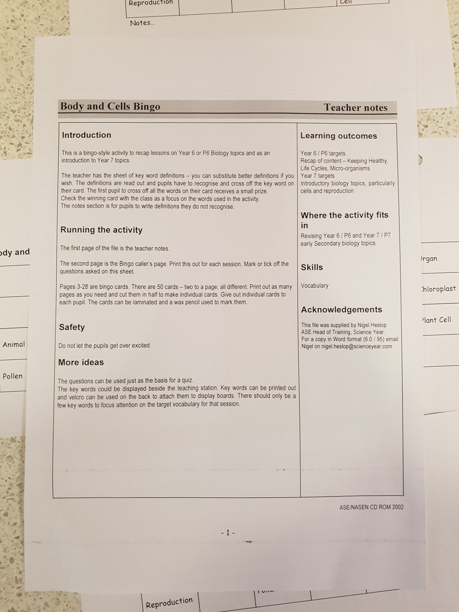YusufAdewale's tweet photo. @teachhavering #science ...I did a bingo starter activity which I would like to share, you can also use as a plenary. The pupils enjoyed it (2 reward pts for correct answers). Received positive feedback from my mentor ☺️. https://t.co/6ffDYcWKAE