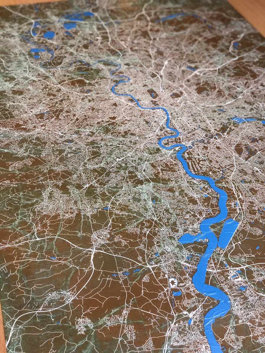igmaimaging's tweet photo. London Creation - the ever developing London printed on rustic copper verdigris #design #London #create #print #art https://t.co/VITycCJDTs