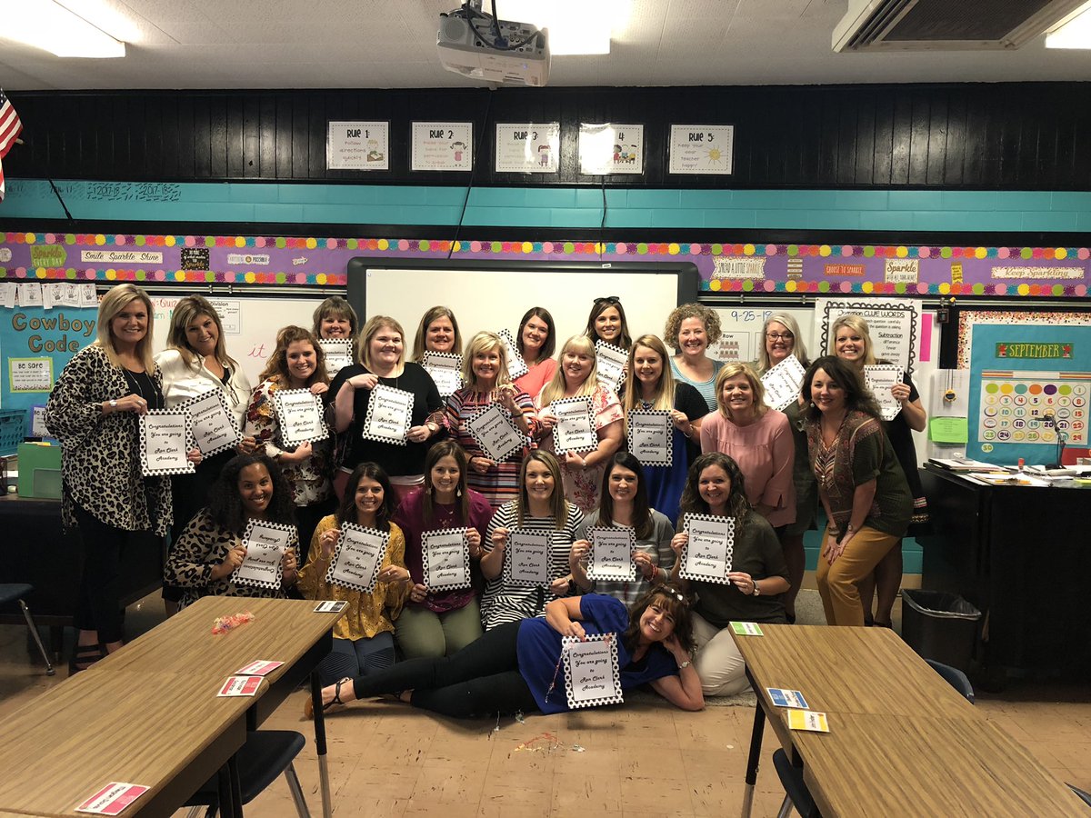stepkc's tweet photo. @PESCowboys 20 Platt teachers will be attending Ron Clark Academy over spring break! #ronclarkacademy #plattproud https://t.co/HUZ4ZxNyLI